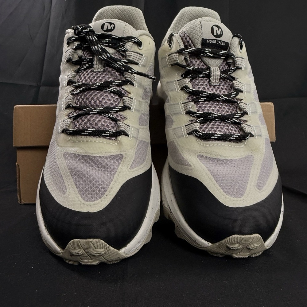 Merrell Moab Speed Beige Purple Outdoor Trail Hiking Shoe J500320 Women's Sz 8.5 - Picture 3 of 11
